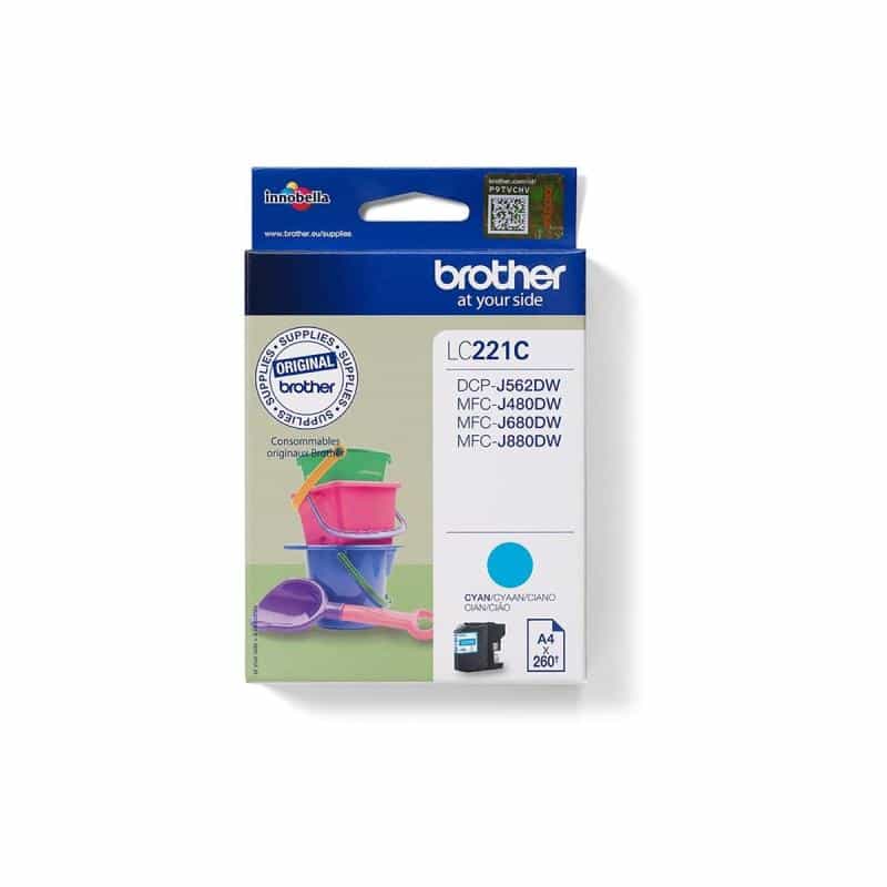 BROTHER LC221C Cyan Tintenpatrone BROTHER LC221C Cyan Tintenpatrone