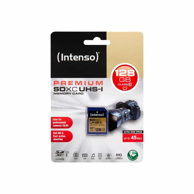INTENSO SD Card 128GB Intenso UHS-I Premium (bis 45MB/s)
