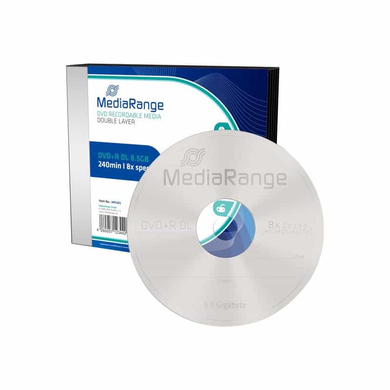 MediaRange DVD+R DL 8x Slimcase 5er Pack
