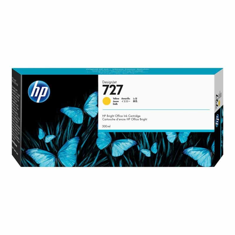 HP 727 Dye Based Yellow DesignJet Tintenpatrone
