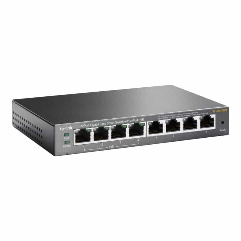 TP-LINK 8-Port Gigabit Easy Smart Switch with 4-Port PoE+