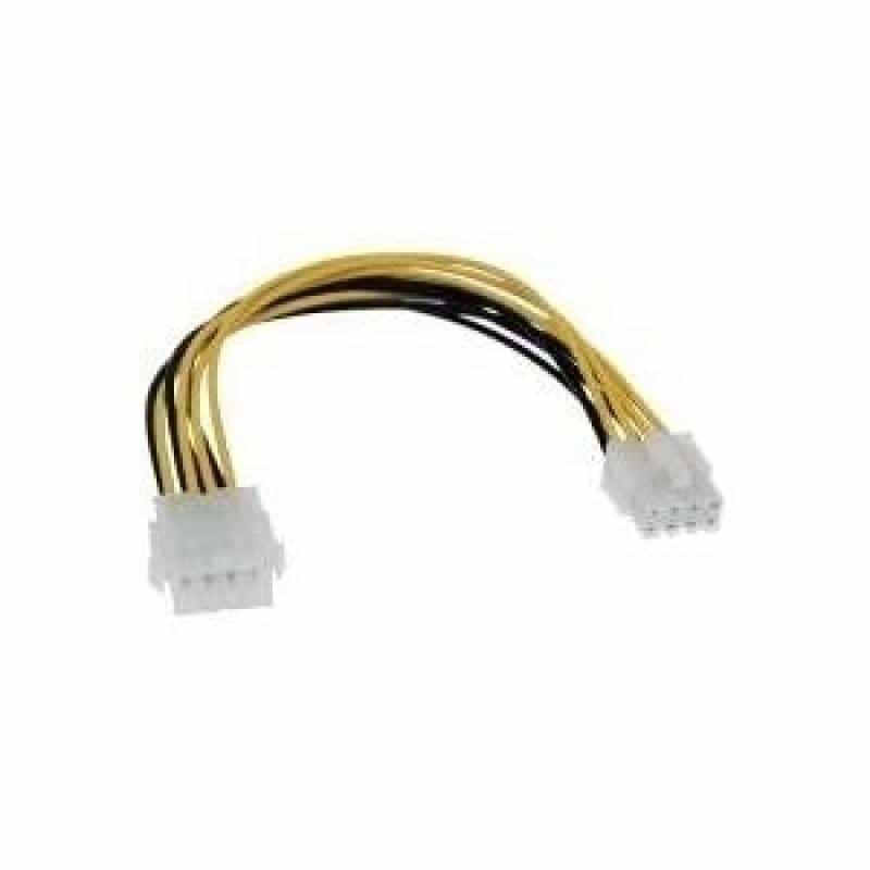 INLINE Strom Verlängerung intern Netzteil zu Mainboard 8pol. Stecker / Buchse 0.2m