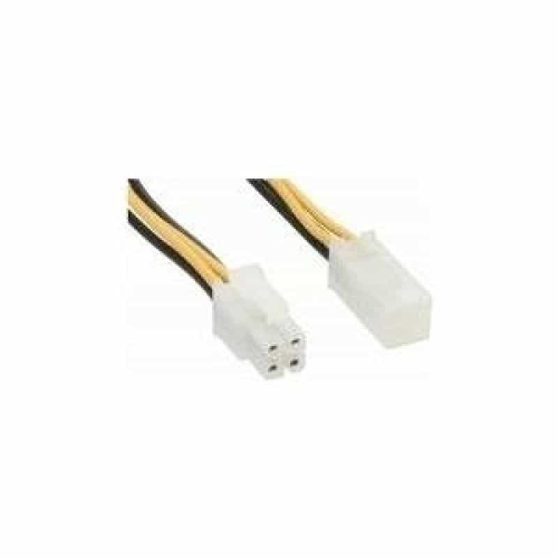 INLINE Strom Verlängerung intern Netzteil zu Mainboard 4pol. Stecker / Buchse 0.2m