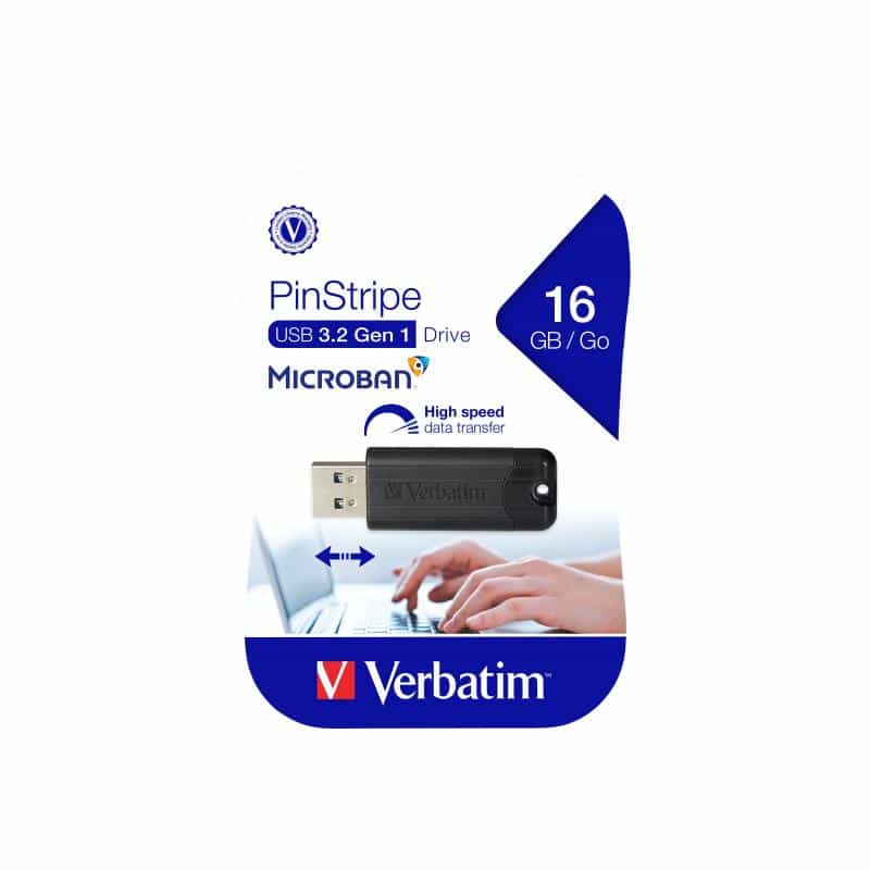 VERBATIM USB3.0 16GB HI-SPEED STORE'N'GO DRIVE (black)