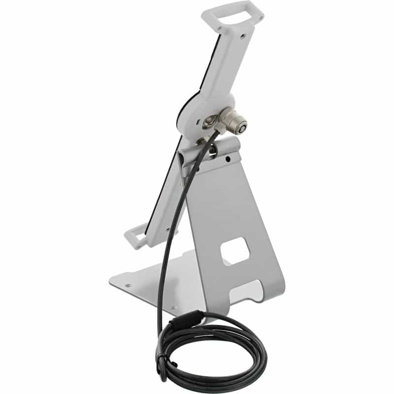 INLINE Tablet Halter universell 10"-13" mit Sicherheitsschloss 1,5m, mit Schlüssel, weiß