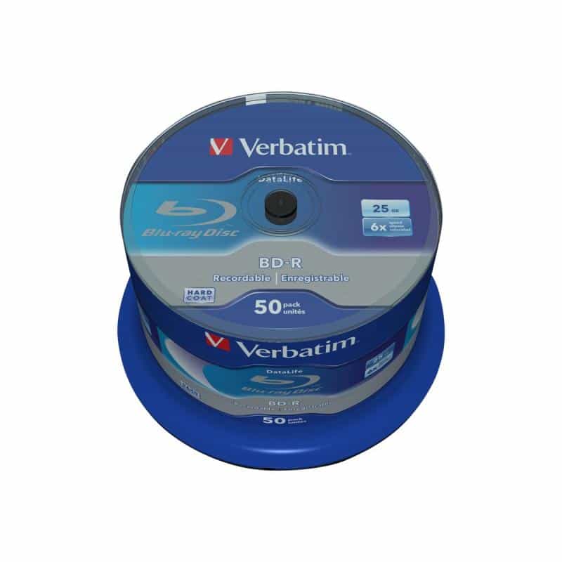 VERBATIM BD-R Verbatim Datalife SL 6x 25GB 50pack Spindel No ID