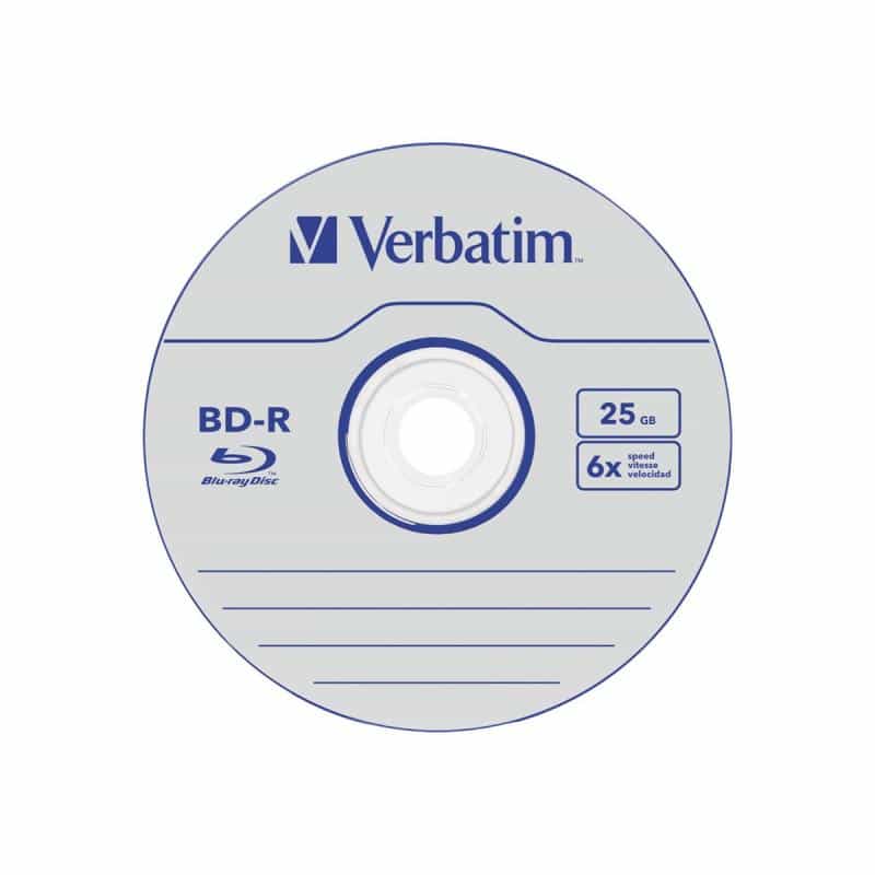 VERBATIM BD-R Verbatim Datalife SL 6x 25GB 5PK Jewel Case No ID retail