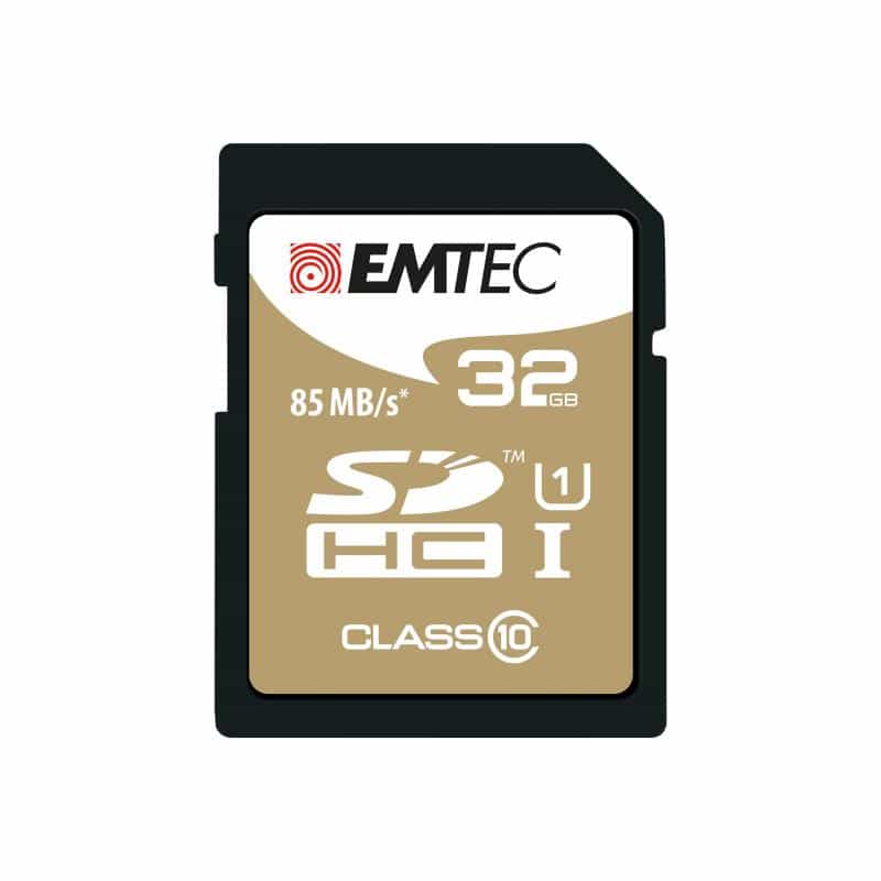EMTEC SD Card 32GB Emtec    SDHC (CLASS10) Gold + Kartenblister