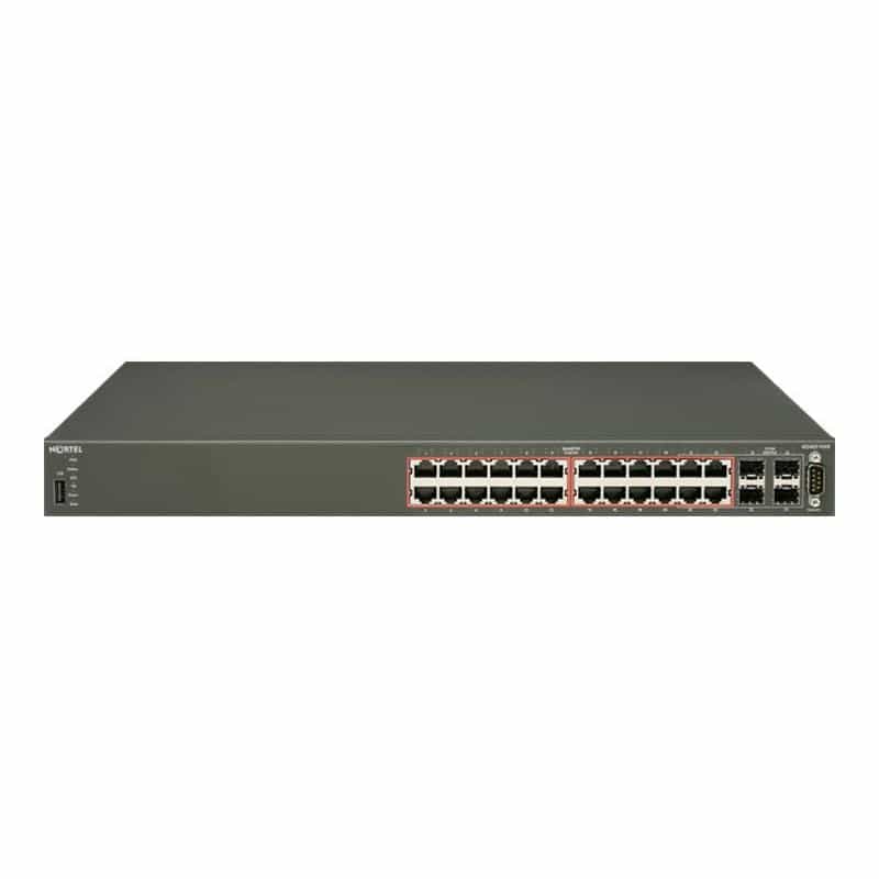 AVAYA Ethernet Routing Switch 4524GT-PWR - Switch - verwaltet - 24 x 10/100/1000 (PoE) + 4 x Shared