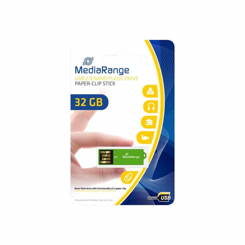 MEDIARANGE MEDIAR USB NANOSTICK FLASH 32GB CLIP