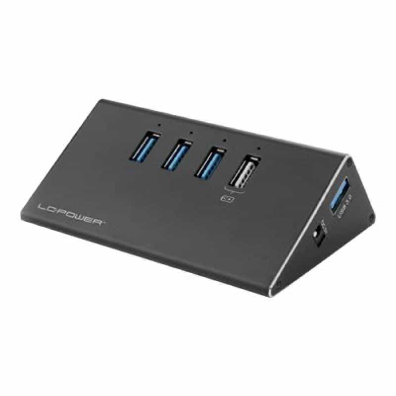 LC-POWER USB-Hub LC-Power 3x USB 3.0 + 1xLadefunktion LC-HUB-ALU-2B-4
