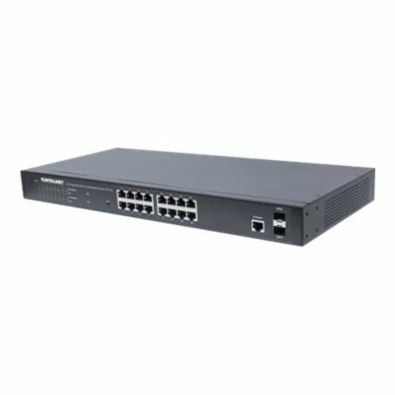 INTELLINET 16 Port Gigabit PoE+ Switch