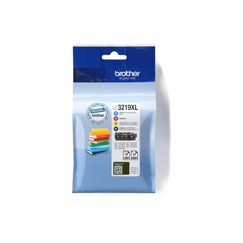 BROTHER LC3219XL Value Pack 4er Pack XL Schwarz, Gelb, Cyan, Magenta Tintenpatrone