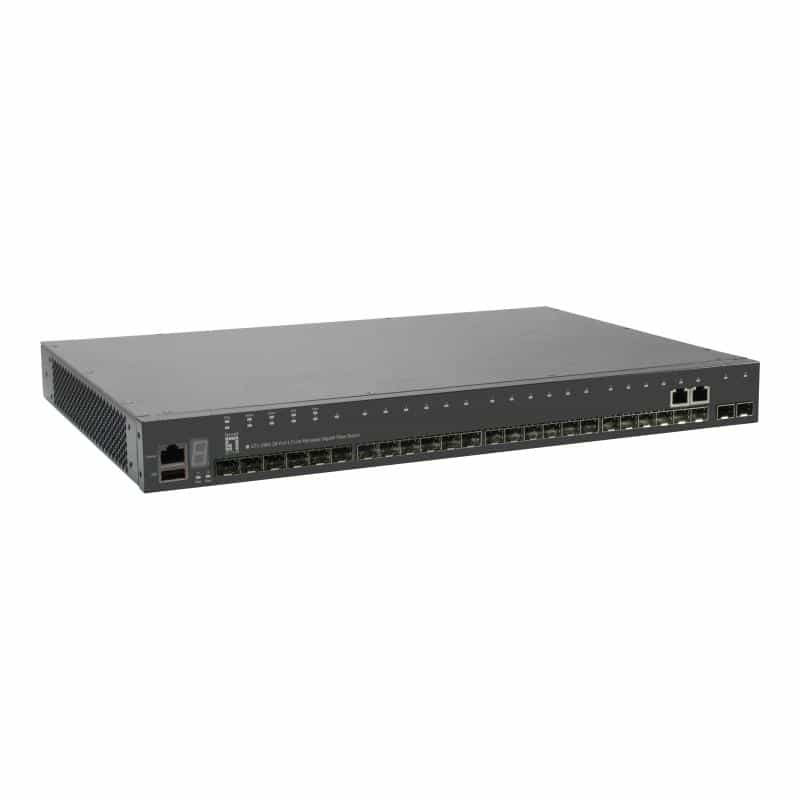 LEVEL ONE 28-Port Stackable L3 Switch
