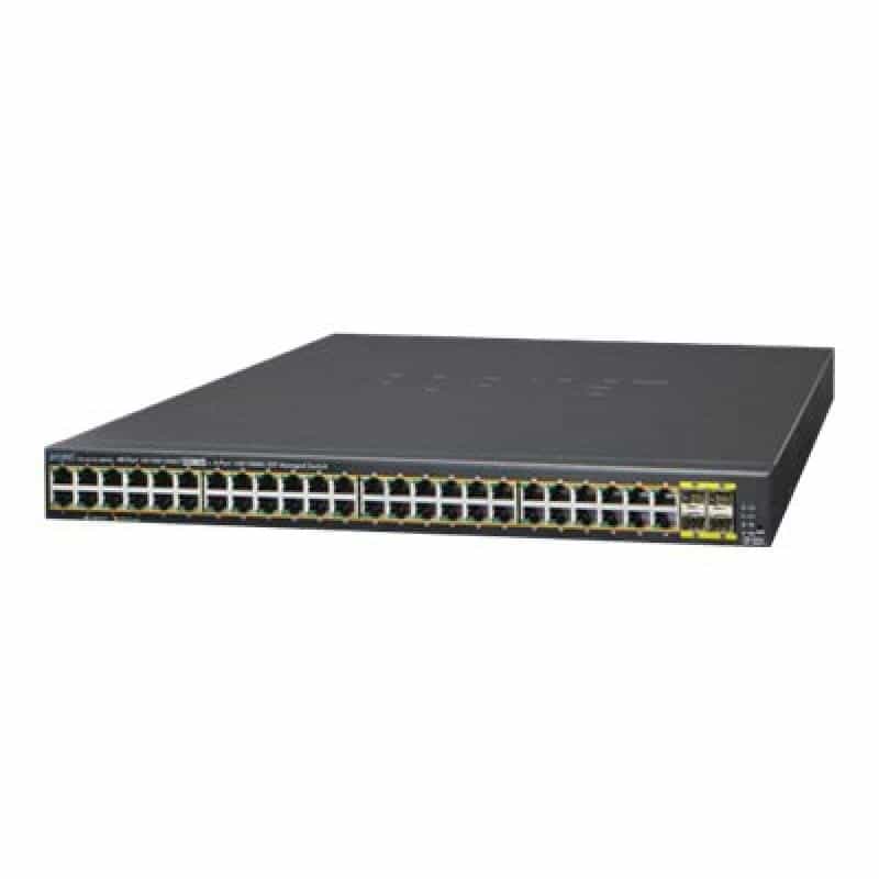 PLANET TECHNOLOGY Planet GS-4210-48P4S 48-Port 10/100/1000T 802.3at PoE +