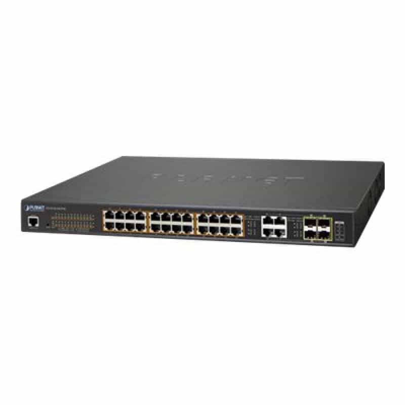 PLANET TECHNOLOGY Planet GS-4210-24UP4C 24-Port 10/100/1000T Ultra PoE
