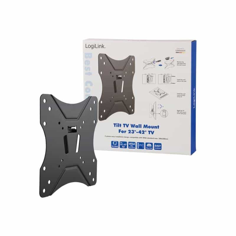 LOGILINK TV-Wandhalterung LogiLink neigbar -12ø/+3ø,23-42",max.25kg
