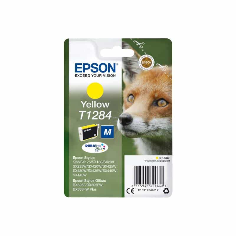 EPSON T1284 Größe M Gelb Tintenpatrone EPSON T1284 Größe M Gelb Tintenpatrone