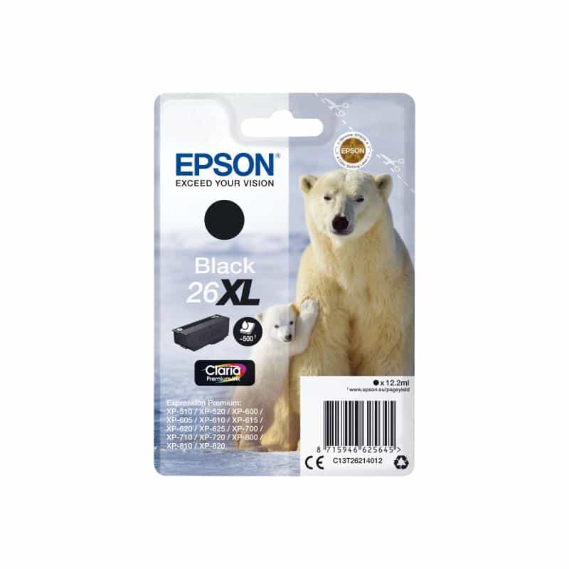 EPSON 26XL XL Schwarz Tintenpatrone