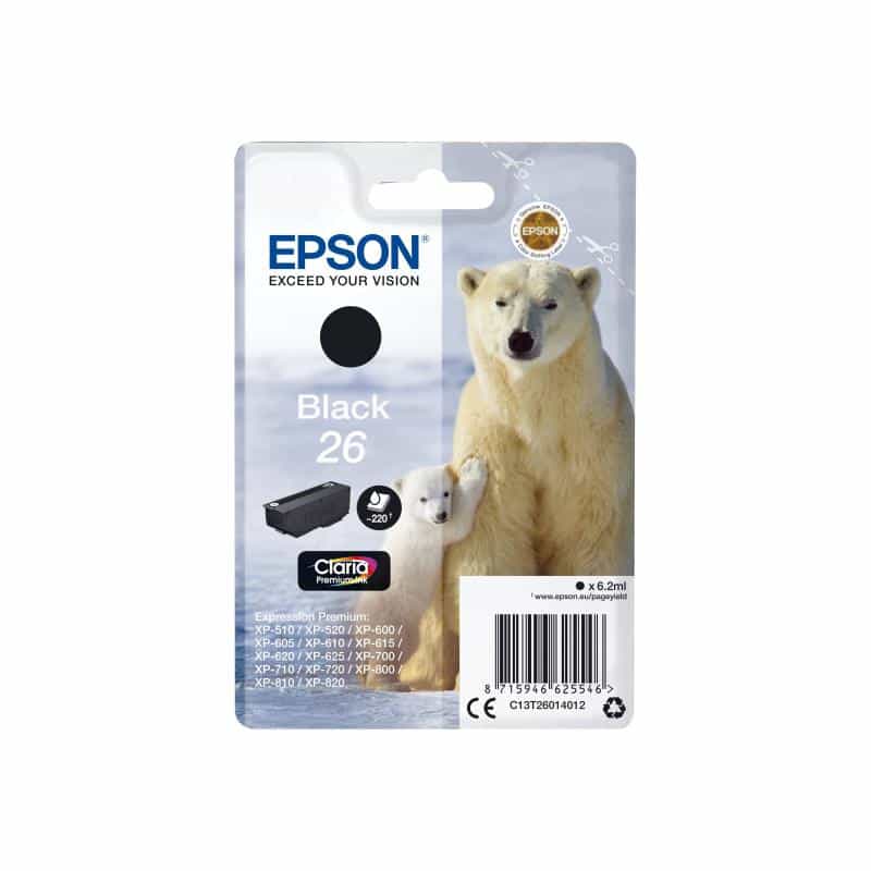 EPSON 26 Schwarz Tintenpatrone