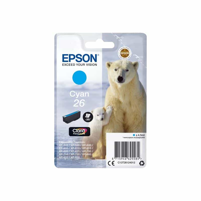 EPSON 26 Cyan Tintenpatrone