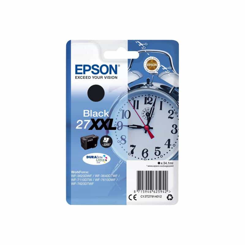 EPSON 27XXL XL Schwarz Tintenpatrone