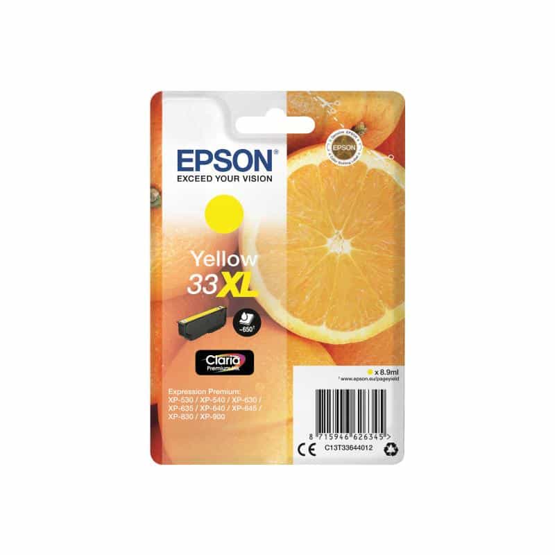 EPSON 33XL XL Gelb Tintenpatrone