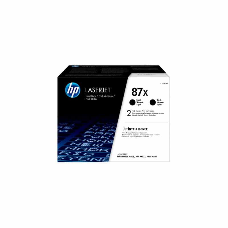 HP 87X 2er Pack Schwarz LaserJet Tonerpatrone (CF287XD) HP 87X 2er Pack Schwarz LaserJet Tonerpatrone (CF287XD)