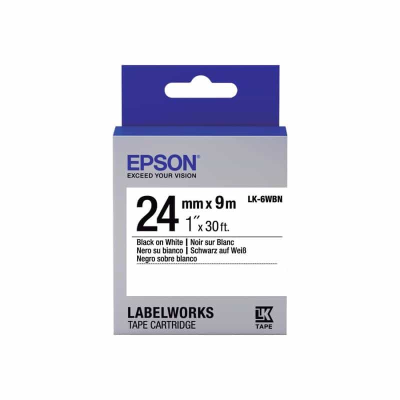EPSON Ribbon LK-6WBN white/black