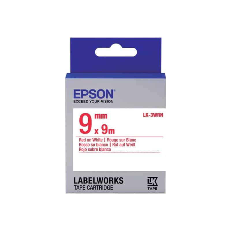 EPSON Ribbon LK-3WRN white/red