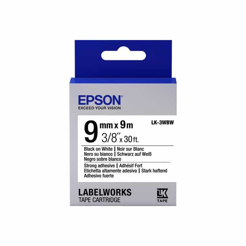 EPSON Ribbon LK-3WBW white/black