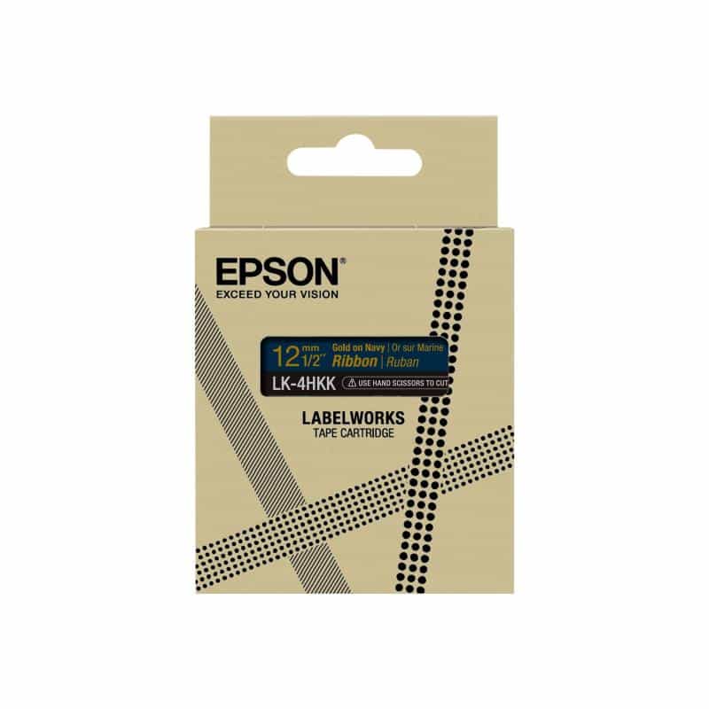 EPSON Ribbon LK-4HKK Satin navy/gold