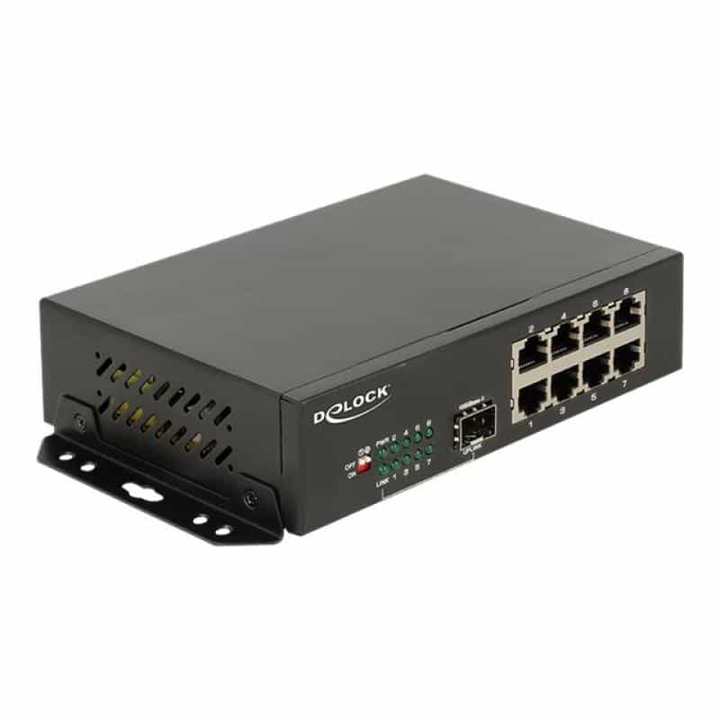 DELOCK Gigabit Ethernet Switch 8 Port + 1 SFP