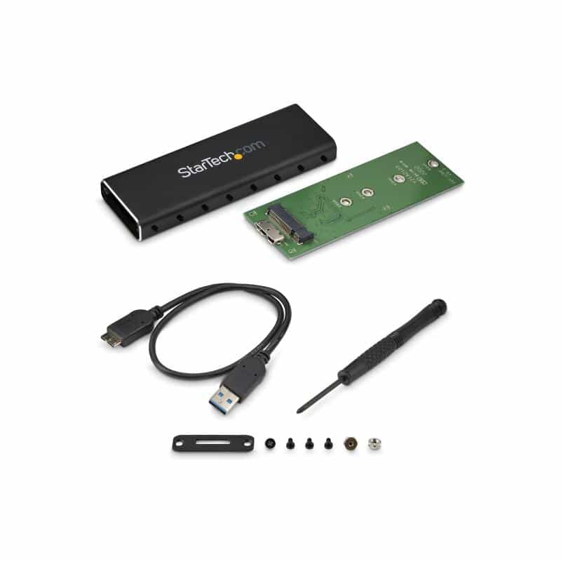 STARTECH.COM Externes M.2 SATA / SSD Festplattengehäuse - USB 3.0 mit UASP - NGFF Gehäuse