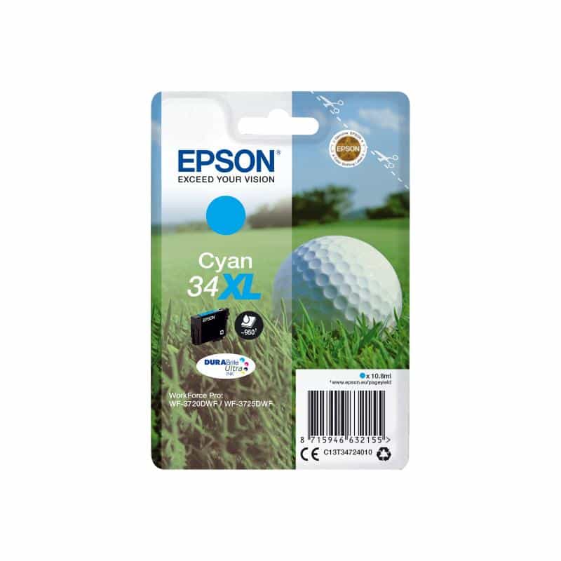 EPSON 34XL XL Cyan Tintenpatrone