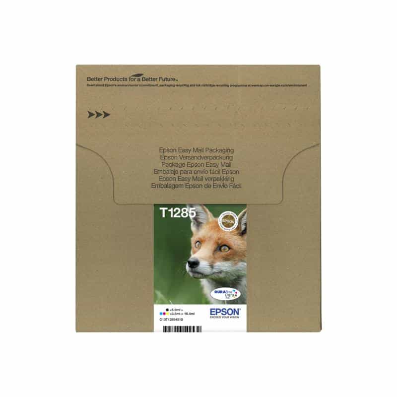 EPSON T1285 Easy Mail Packaging 4er Pack Schwarz, Gelb, Cyan, Magenta Tintenpatrone