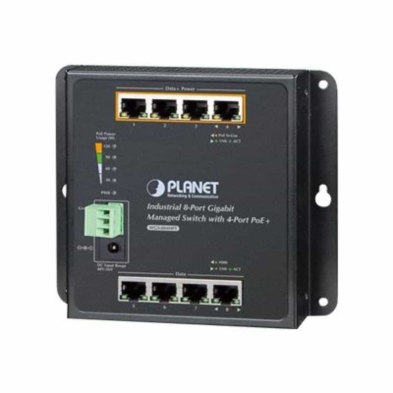 PLANET TECHNOLOGY 8-Port Wall-mt Managed Switch