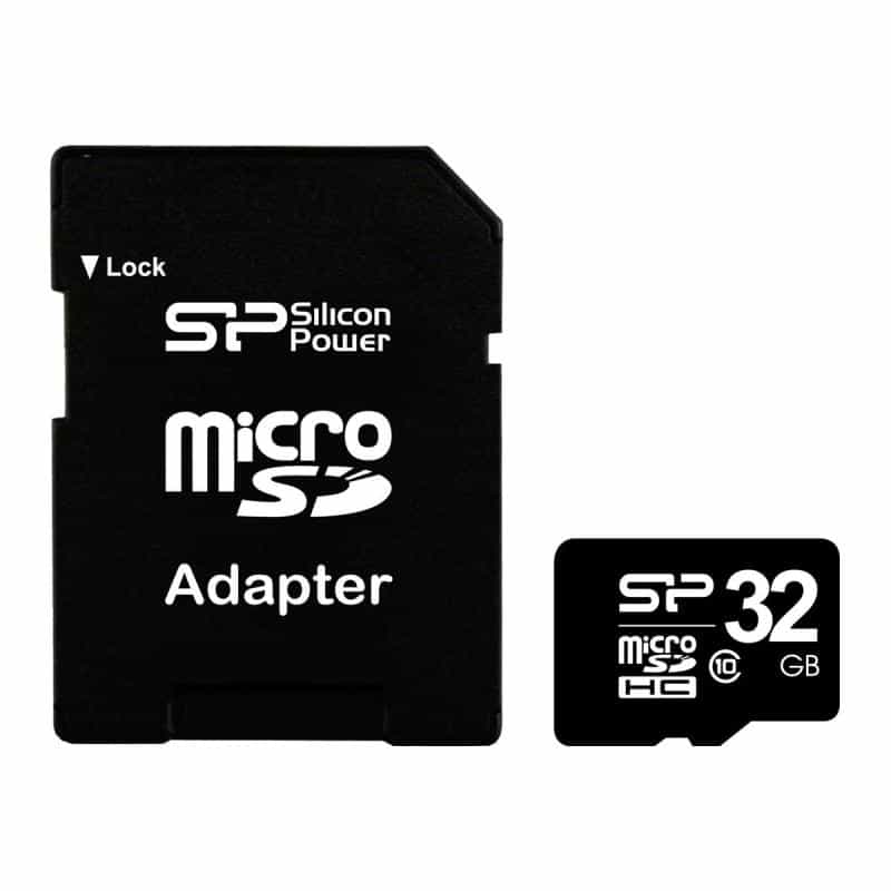 SILICON POWER Micro SDCard 32GB SDHC Class 10 mit/adapter