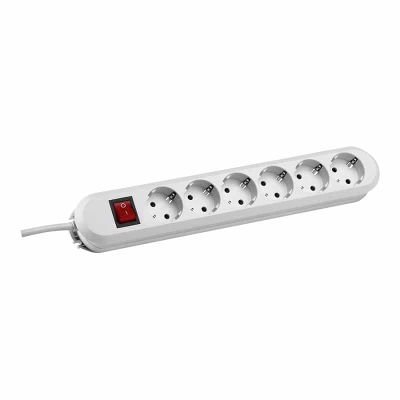 BACHMANN Steckdosenleiste 6fach 500cm Schalter 381.252K