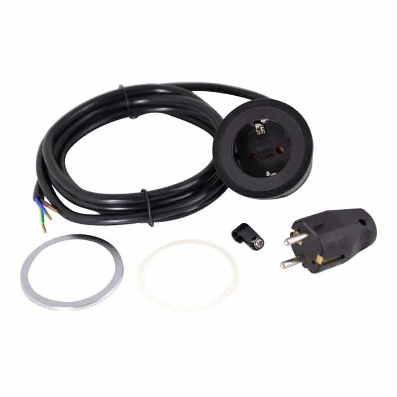 BACHMANN PIX 1xSchuko sw 2,0m 926.001 AEH