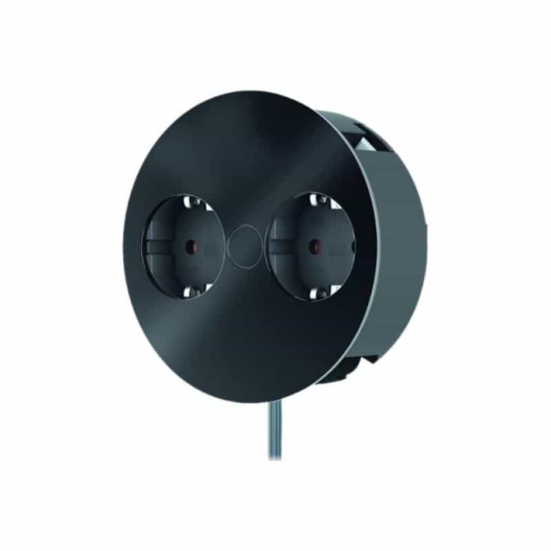 BACHMANN TWIST 2S sw 2xSchuko 931100 Strom 2,0m AEH