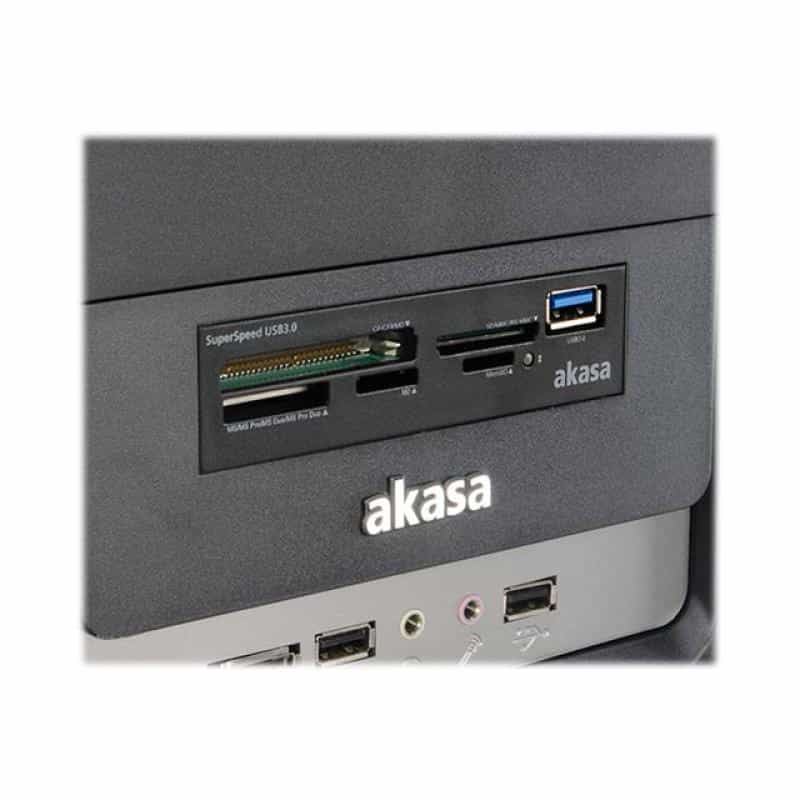 AKASA Einbau-Speicherkartenleser 8.9 cm (3.5 Zoll) Akasa AK-ICR-27 Schwarz