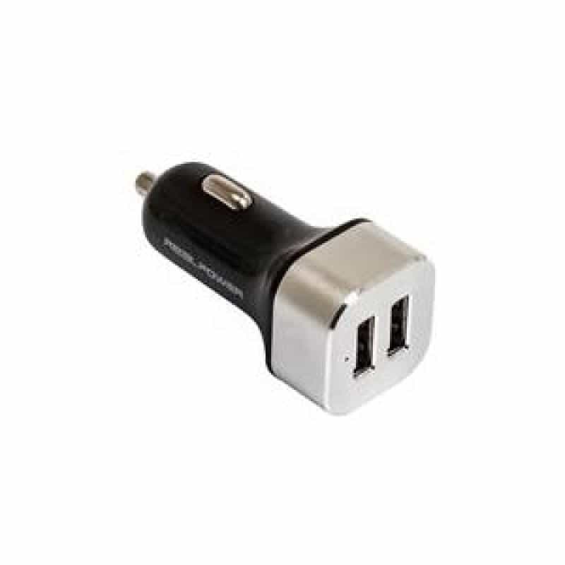 REALPOWER 2-Port USB car charger - Netzteil - Pkw - 2400 mA - 2 Ausgabeanschlussstellen (USB (nur St