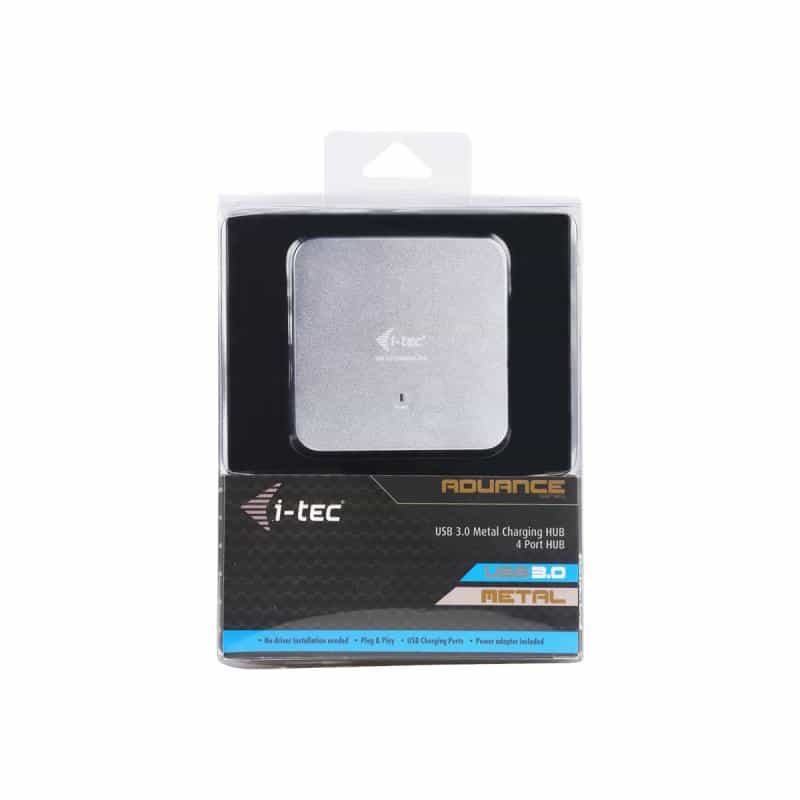 COMDIS I-TEC USB 3.0 Metal Active HUB 4 Port mit Netzteil ideal fuer Notebook Ultrabook Tablet PC un