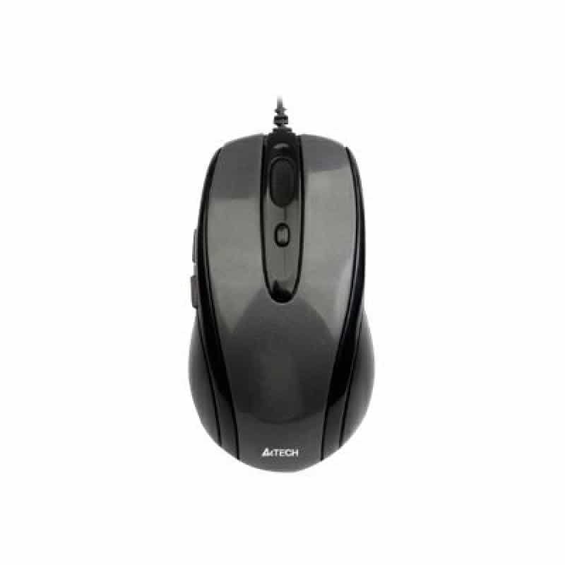 A4TECH V-Track N-708X - Maus - optisch - 6 Tasten - verkabelt - USB - Grau