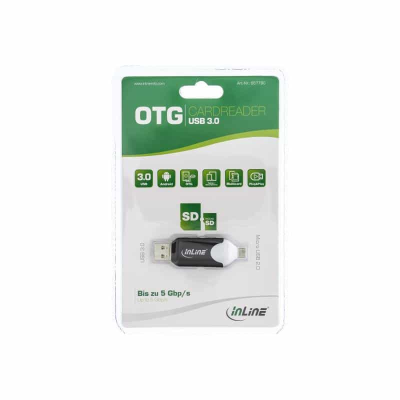 INLINE - Kartenleser (SDXC, microSDXC) - USB2.0 (66779C)