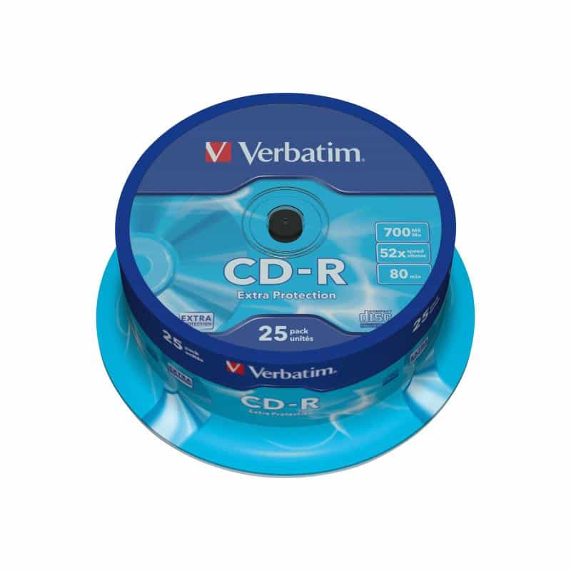 Verbatim Extra Protection CD-R 80min/700MB 52x, 25er Spindel