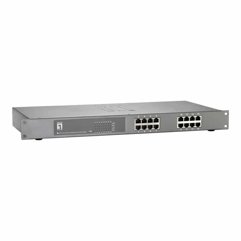 LEVEL ONE LevelOne FEP-1612W150 16-Port Fast Ethernet PoE Switch
