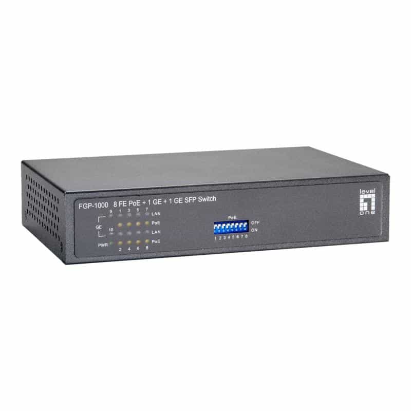LEVEL ONE LevelOne FGP-1000W90 10-Port Fast Ethernet PoE Switch