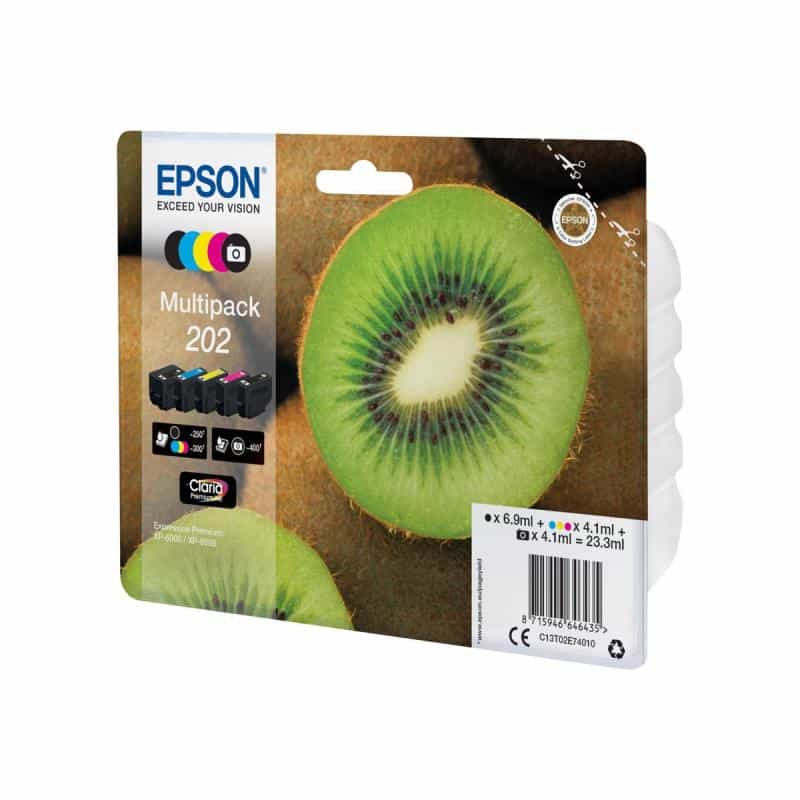EPSON Multipack 202 5er Pack Schwarz, Gelb, Cyan, Magenta, Photo schwarz Tintenpatrone